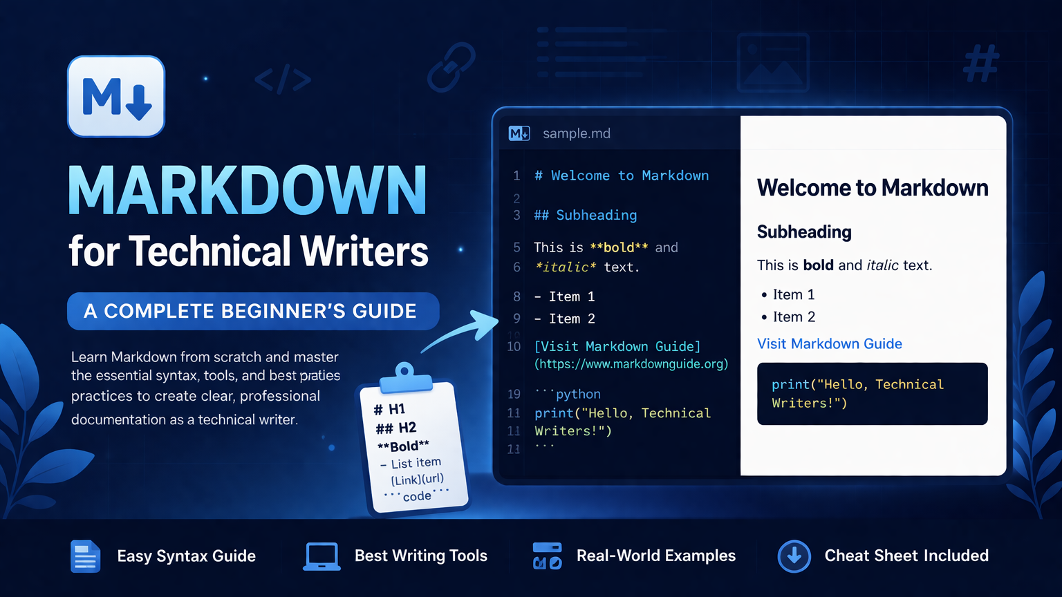 Markdown for technical writers